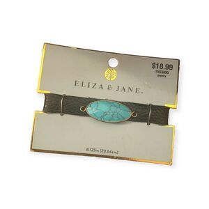 NWT Turquoise Leather Wrap Bracelet